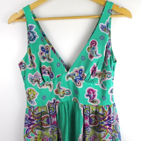 Tibi Silk Paisley Maxi Dress Size 4 - Picture 3 of 12